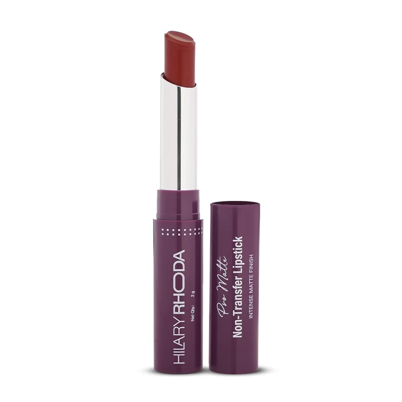 Hilary Rhoda Pro Matte Non-Transfer Lipstick | Waterproof & Smudge-Proof | 12-Hour Long Stay | 24 Shades Available | Highly Pigmented Matte Finish Lipstick | 2g - (Nude Brown | Shade 03) - Thumbnail 9